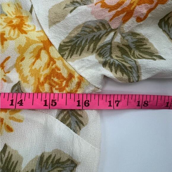 Kivari Blake Tie Front Floral Mini Dress Sz 6 - Picture 8 of 10